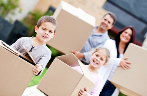 Local removal van loaded for a home move in Canningtown