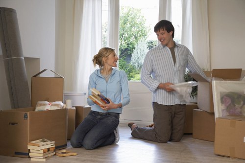 Local removal van loaded for a home or office move near Canningtown