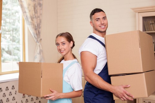 Prepared man and van team handling a local move