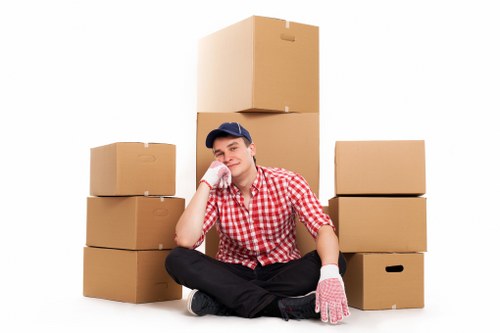 Packing fragile household items for relocation in Canningtown